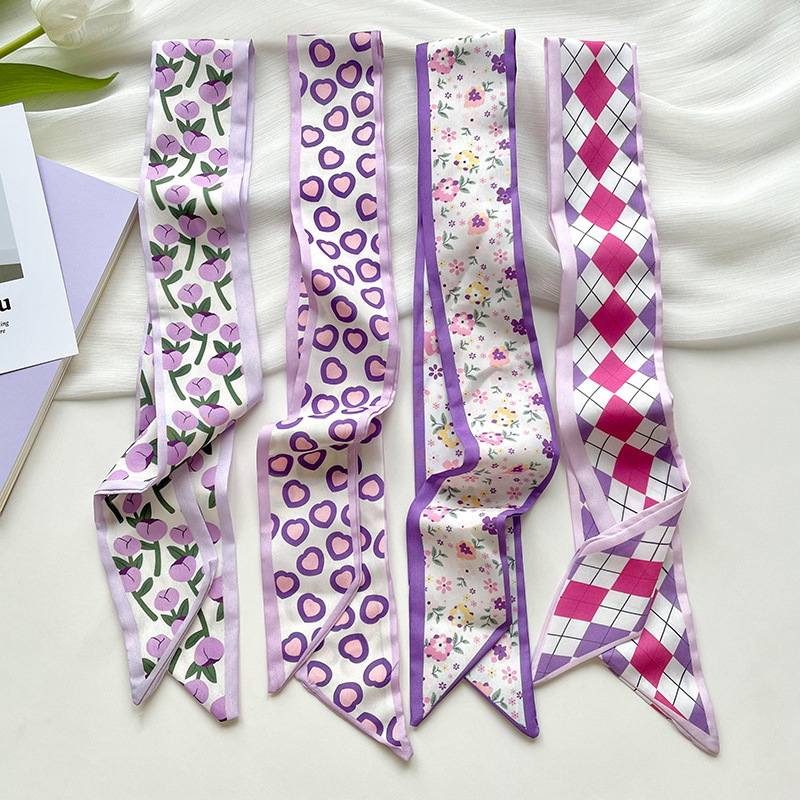 New Luxury Narrow Short Woman' - Silk Neck Scarf ulasan dan harga