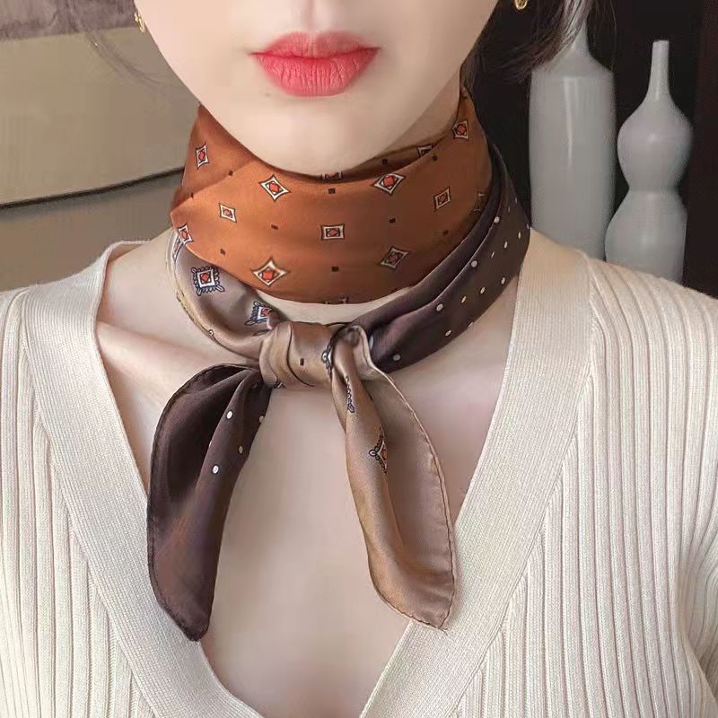 New Fashion Zebra Printed Squa - Silk Neck Scarf ulasan dan harga
