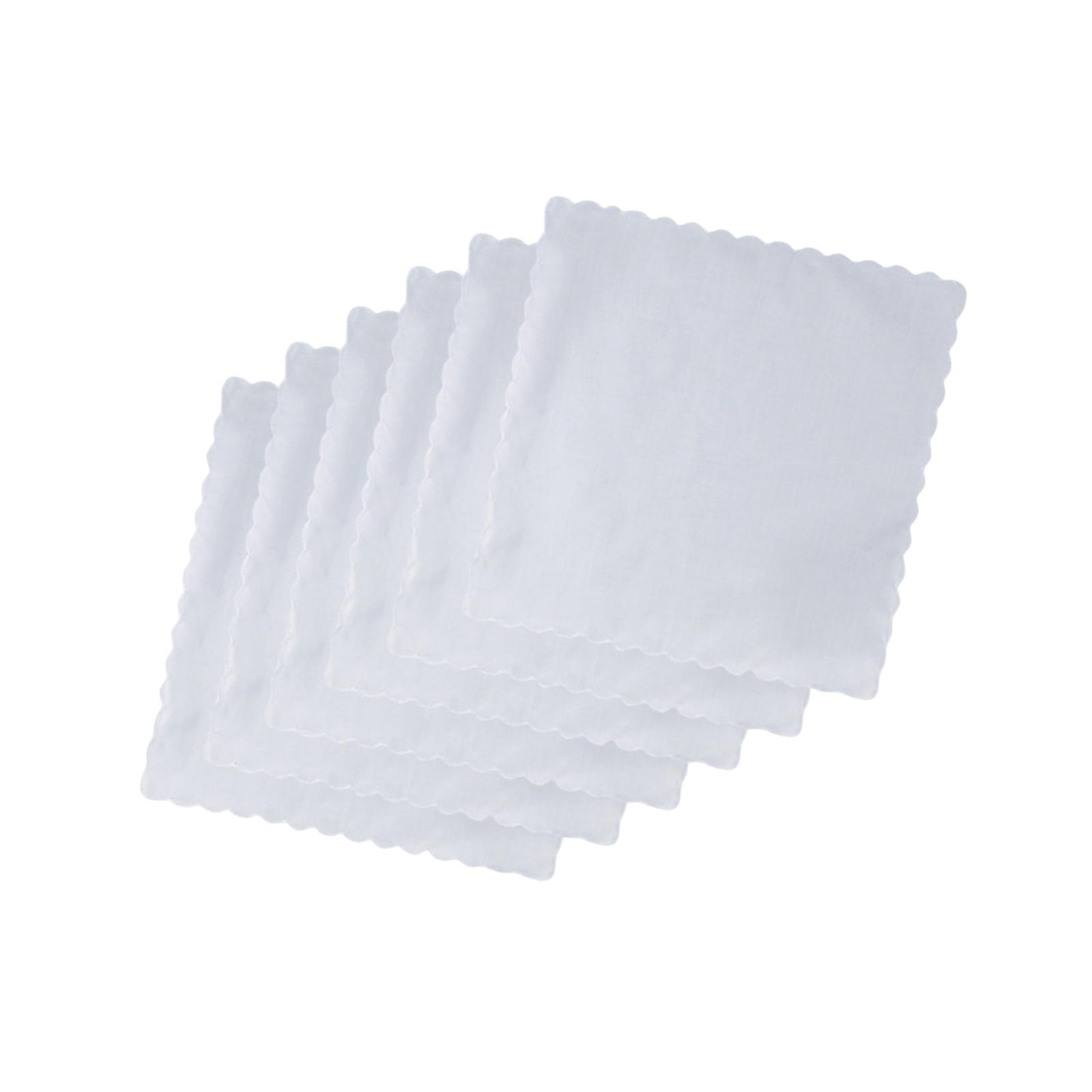6 Pieces Cotton Handkerchiefs  - Handkerchief Cotton Men ulasan dan harga