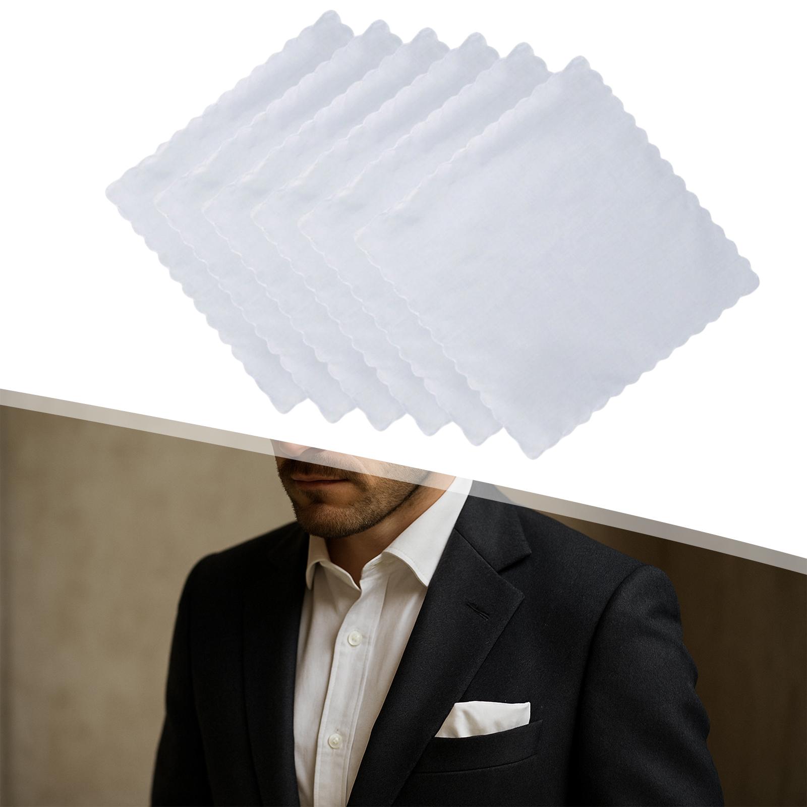 6 Pieces Cotton Handkerchiefs  - Handkerchief Cotton Men ulasan dan harga